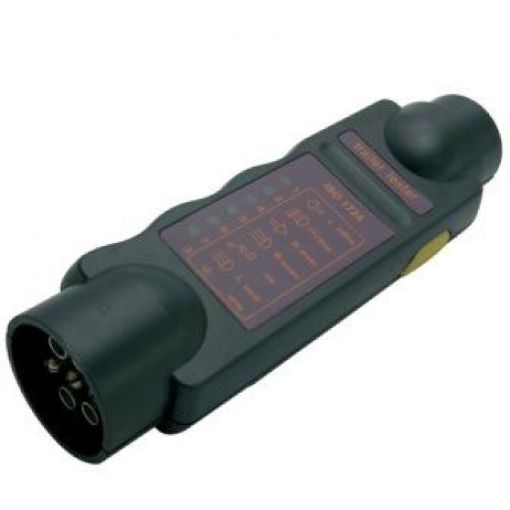TESTER FISA priza remorca rulota 7POLI 12V cu Led, 150Lei nou TESTER FISA priza remorca rulota 7POLI 12V cu Led, 150Lei nou
